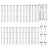 vidaXL Στύλος Περιφράξεων Άλλο 52 pcs Ασημί 3.2 x 3.2 x 80 εκ Ατσάλι