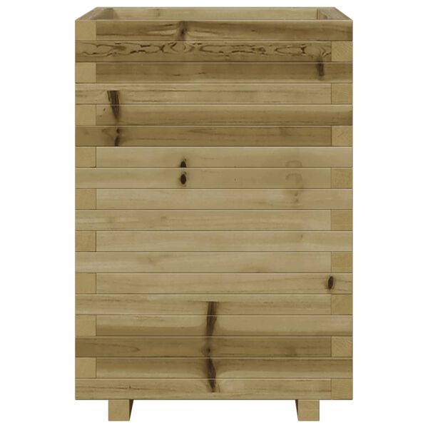 vidaXL Ζαρντινιέρα 50x50x72,5 εκ. Εμποτισμ. Ξύλο Πεύκου