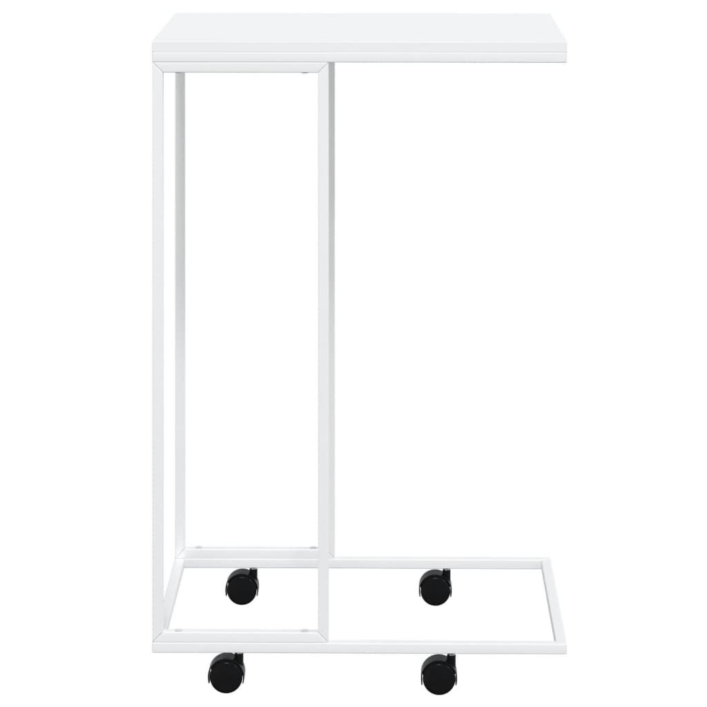vidaXL Βοηθητικό Τραπέζι με Ρόδες Λευκό 40x30x63,5 εκ. Επεξεργ. Ξύλο
