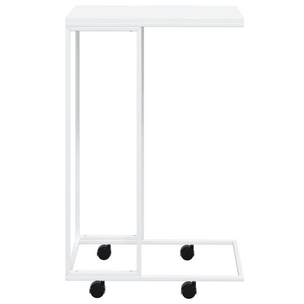 vidaXL Βοηθητικό Τραπέζι με Ρόδες Λευκό 40x30x63,5 εκ. Επεξεργ. Ξύλο