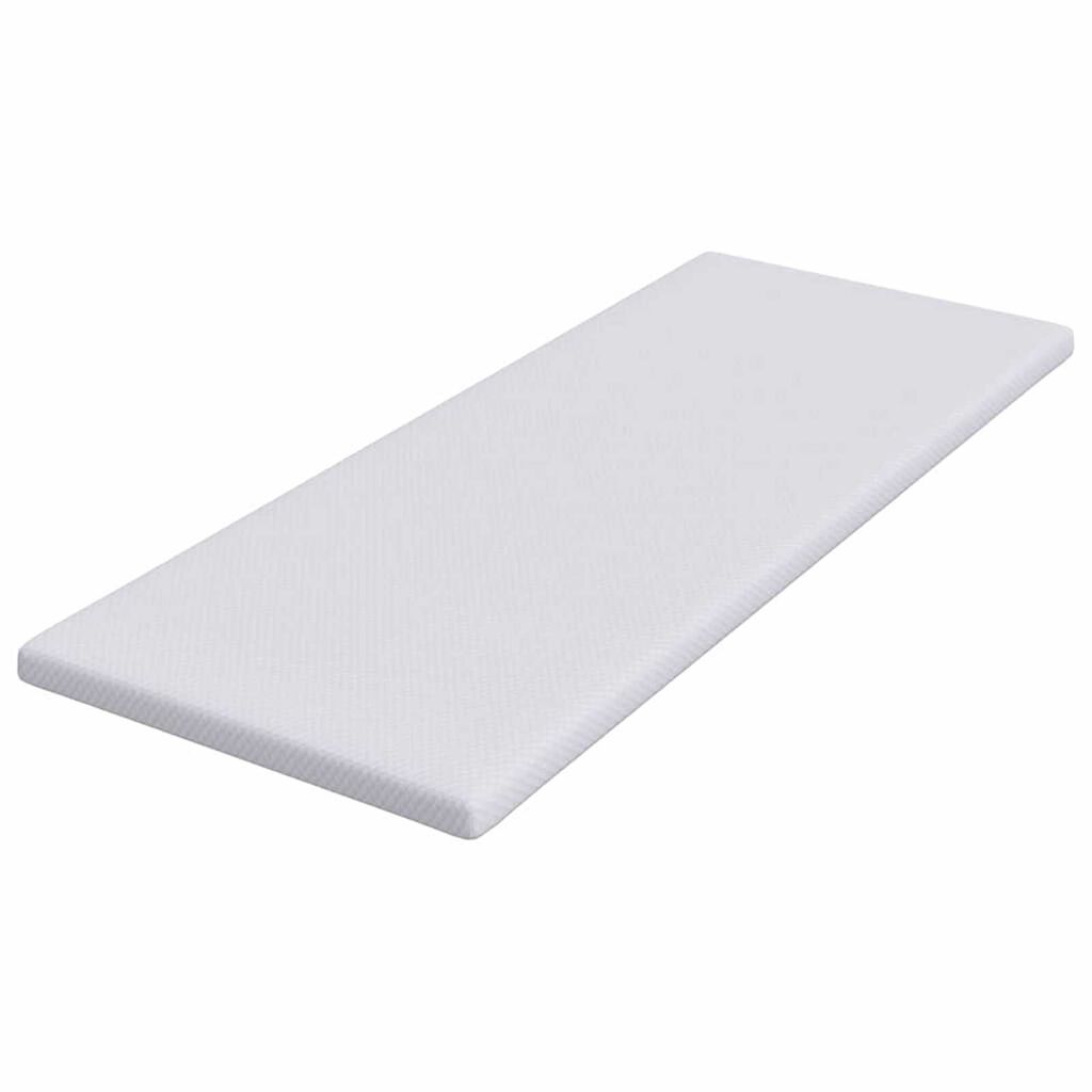 vidaXL Στρώματα Λευκό 70 x 200 cm 100% ύφασμα πολυεστέρα με τζακάρ