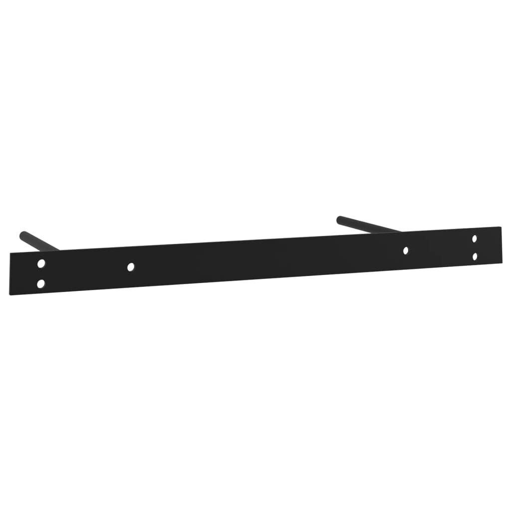 vidaXL Ράφι Τοίχου με Συρτάρι Μαύρο 80 x 25 x 8 εκ. MDF