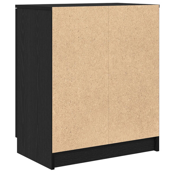vidaXL Ντουλάπα Παπουτσιών Μαύρο Δρυς 59x35x70 εκ Επεξεργασμένο Ξύλο