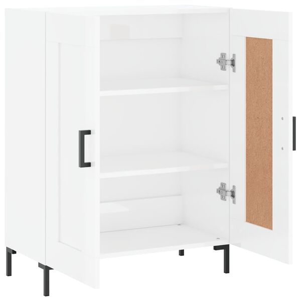 vidaXL Ντουλάπι Γυαλιστερό Λευκό 69,5x34x90 εκ. Επεξεργασμένο Ξύλο