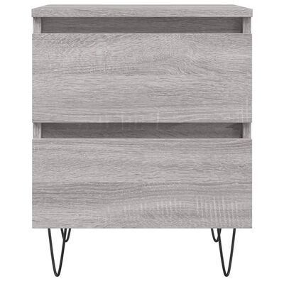 vidaXL Κομοδίνο Γκρι Sonoma 40 x 35 x 50 εκ. από Επεξεργασμένο Ξύλο
