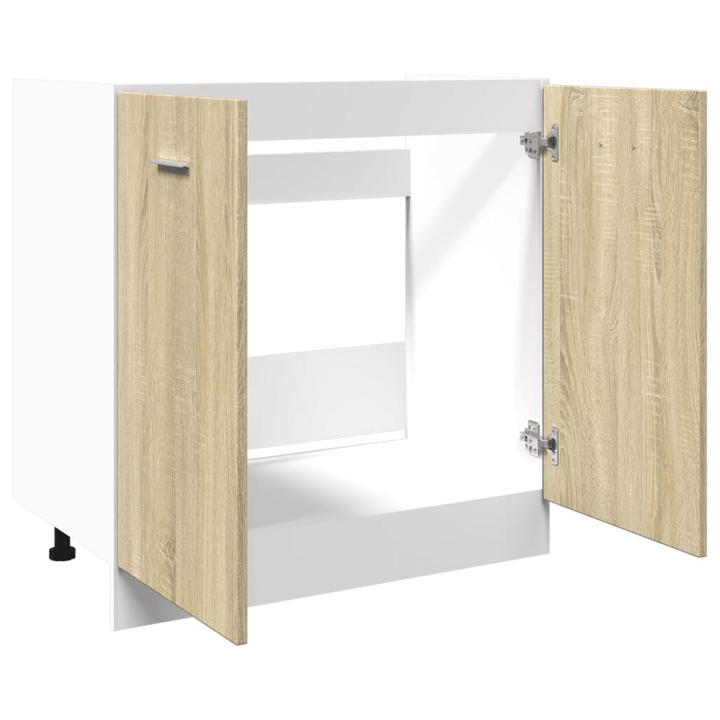 vidaXL Κάτω Ντουλάπι Lyon Sonoma Δρυς 80 x 46 x 81,5 εκ. Επεξ. Ξύλο