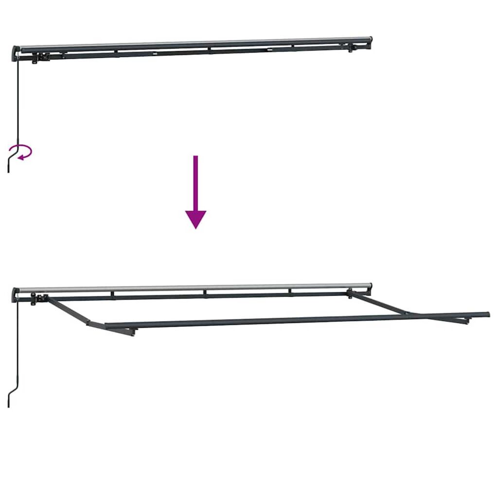 vidaXL Σκηνίτσα Αναδιπλούμενη Ανθρακί 400 x 200 cm