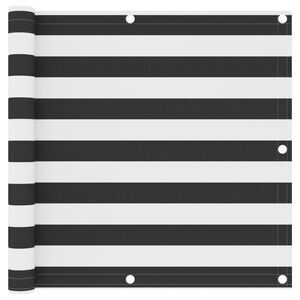 vidaXL Διαχωριστικό Βεράντας Ανθρακί/Λευκό 90 x 400 εκ. Ύφασμα Oxford