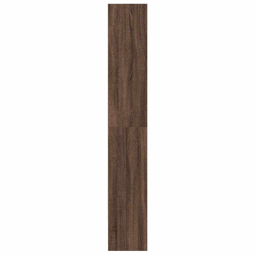 vidaXL Ντουλάπι βιβλίων καφέ δρυς 80x30x189 cm Κατασκευασμένο ξύλο