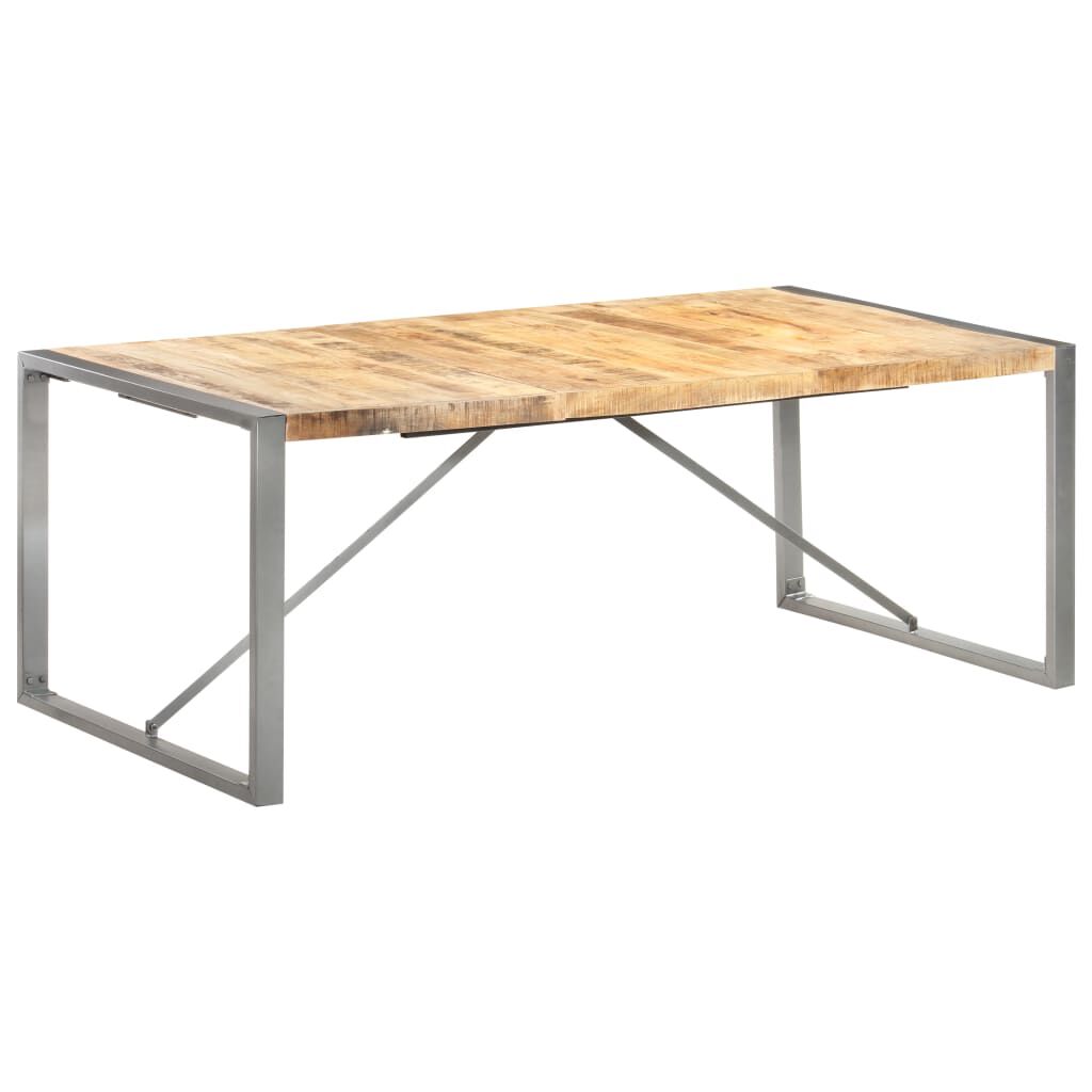 vidaXL Τραπεζαρία 200 x 100 x 75 εκ. από Μασίφ Ακατέργαστο Ξύλο Μάνγκο