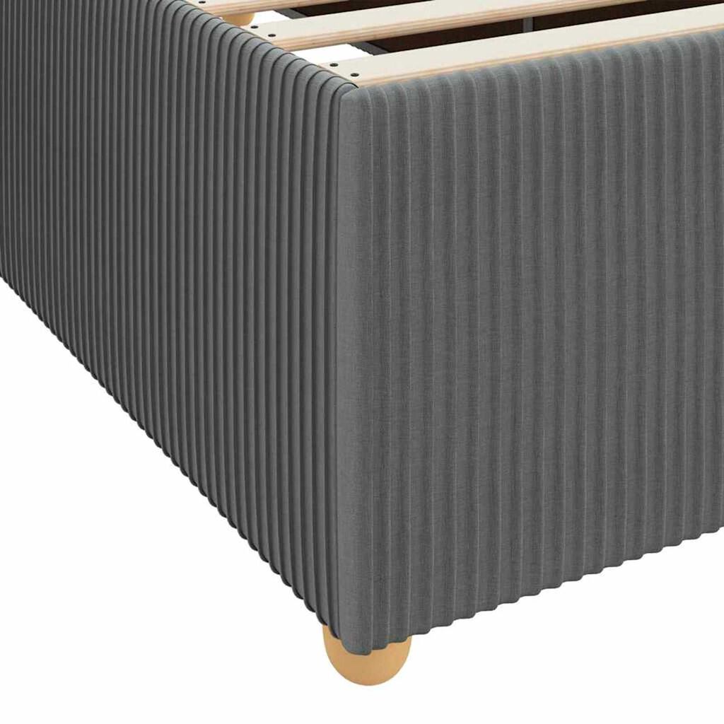 vidaXL Σκελετός Κρεβατιού Άλλο Σκούρο γκρι 100 x 200 cm ύφασμα