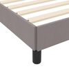 vidaXL Κρεβάτι με ελατήρια με στρώμα Taupe 140 x 200 cm ύφασμα