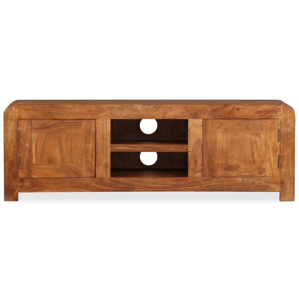 vidaXL Έπιπλο Τηλεόρασης 120x30x40 εκ Μασίφ Ξύλο με Μελί Φινίρισμα
