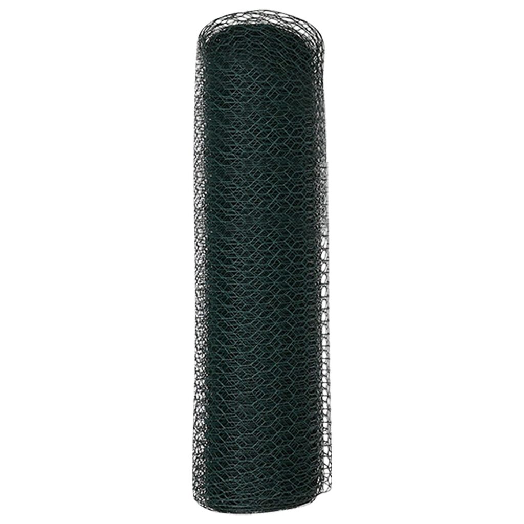 vidaXL Εξάγωνος Φράχτης Γκρίζος Πράσινο 2500 x 60 x 0.07 εκ