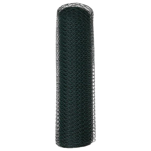 vidaXL Εξάγωνος Φράχτης Γκρίζος Πράσινο 2500 x 60 x 0.07 εκ