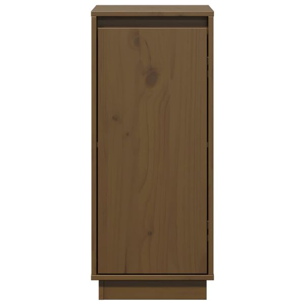 vidaXL Ντουλάπια 2 τεμ. Καφέ Μελί 31,5x34x75 εκ. από Μασίφ Ξύλο Πεύκου