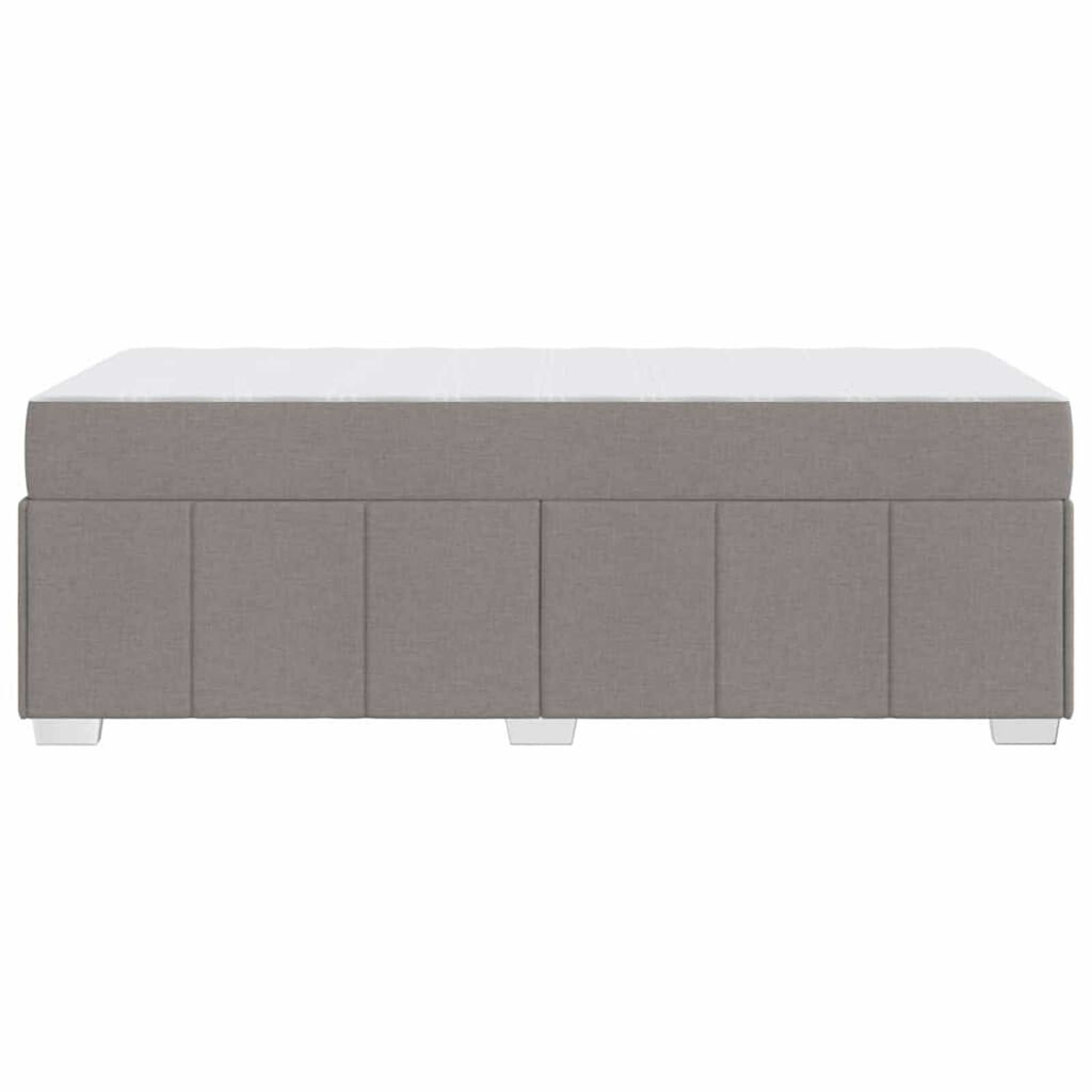 vidaXL Σκελετός Κρεβατιού Taupe 90 x 200 cm ύφασμα
