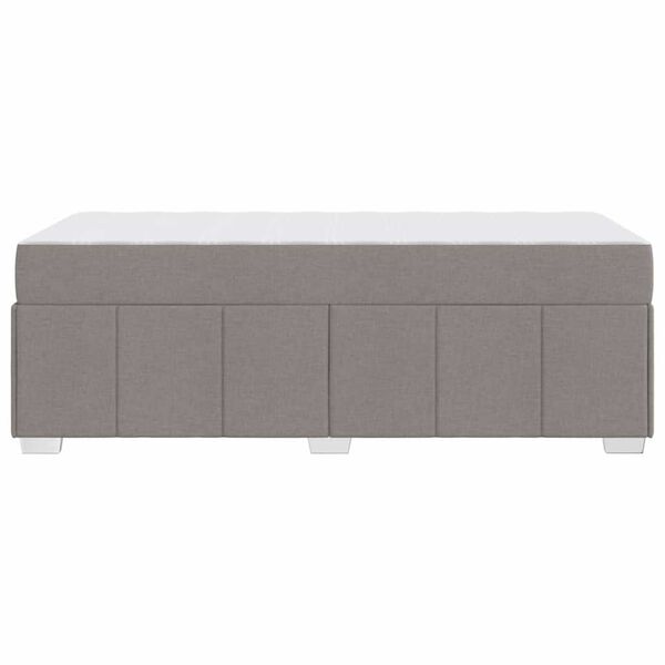 vidaXL Σκελετός Κρεβατιού Taupe 90 x 200 cm ύφασμα
