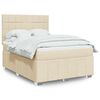 vidaXL &Kappa;&rho;&epsilon;&beta;ά&tau;&iota; Boxspring &mu;&epsilon; &Sigma;&tau;&rho;ώ&mu;&alpha; &Kappa;&rho;&epsilon;&mu; 140x190 &epsilon;&kappa;. &Upsilon;&phi;&alpha;&sigma;&mu;ά&tau;&iota;&nu;&omicron;