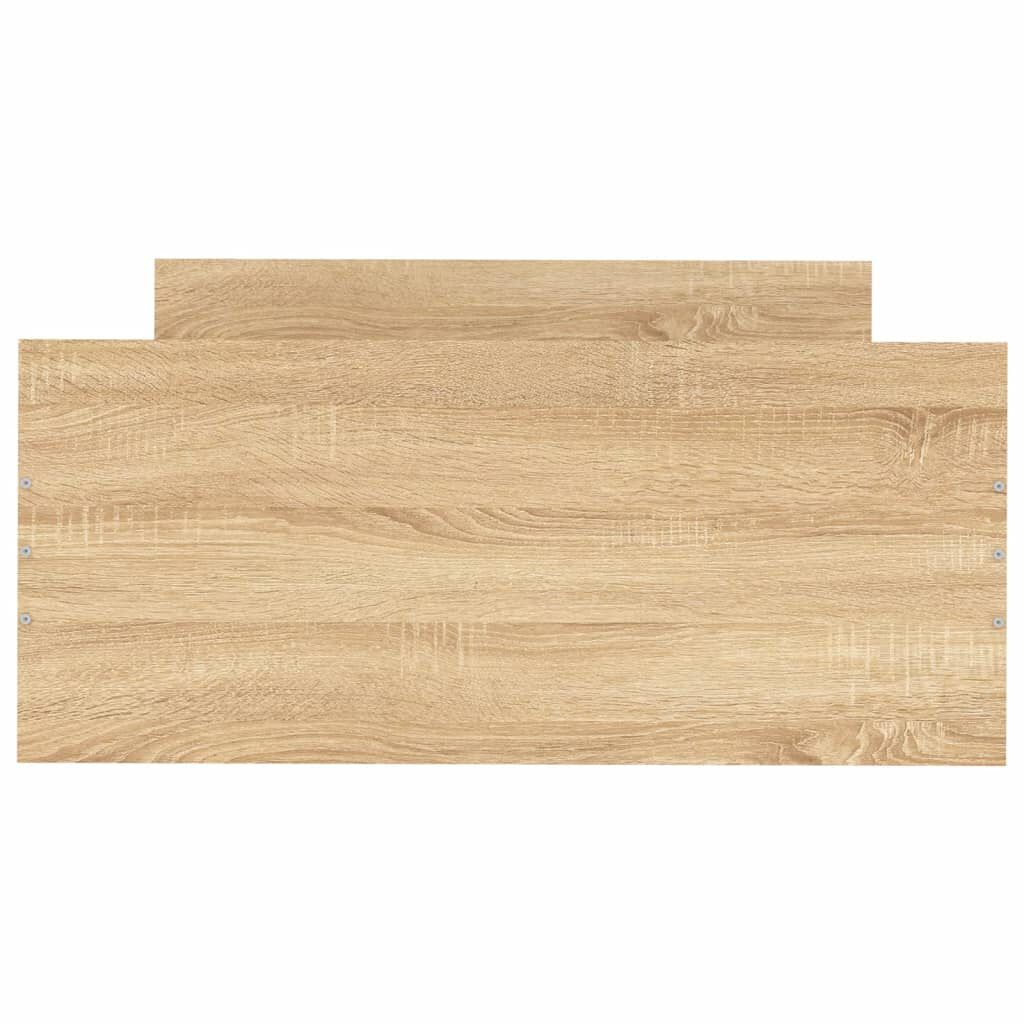 vidaXL Πλαίσιο Κρεβ. Χωρ. Στρώμα Sonoma Δρυς 90 x 190 εκ. Επεξ. Ξύλο