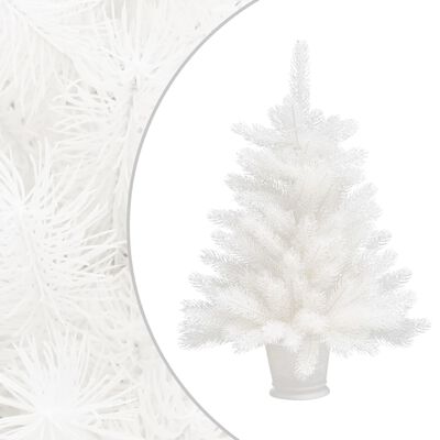 vidaXL Χριστουγεν. Δέντρο Προφωτισμένο Τεχνητό Λευκό 65εκ