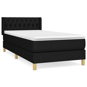 vidaXL &Kappa;&rho;&epsilon;&beta;ά&tau;&iota; Boxspring &mu;&epsilon; &Sigma;&tau;&rho;ώ&mu;&alpha; &Mu;&alpha;ύ&rho;&omicron; 100 x 200 &epsilon;&kappa;. &Upsilon;&phi;&alpha;&sigma;&mu;ά&tau;&iota;&nu;&omicron;