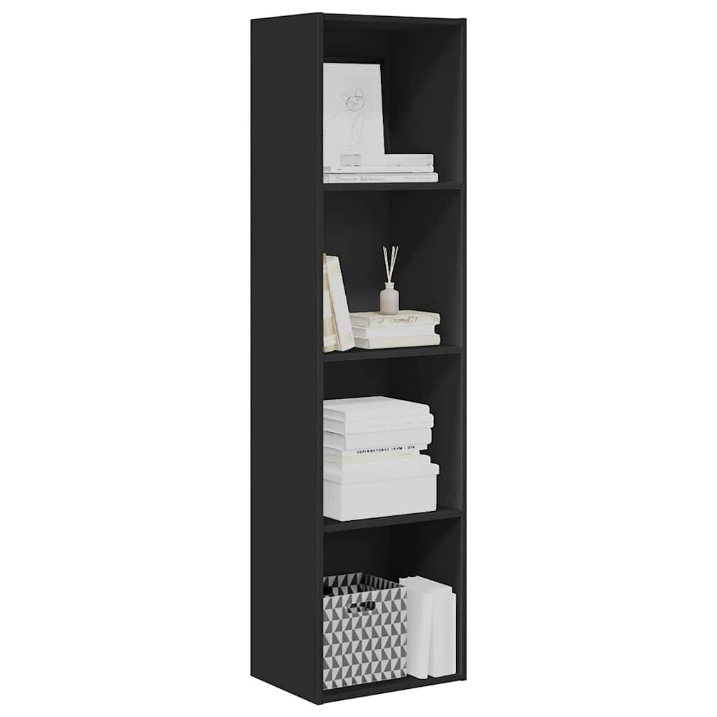 vidaXL Βιβλιοθήκη Μαύρο 40x30x152 εκ. από Επεξεργασμένο Ξύλο