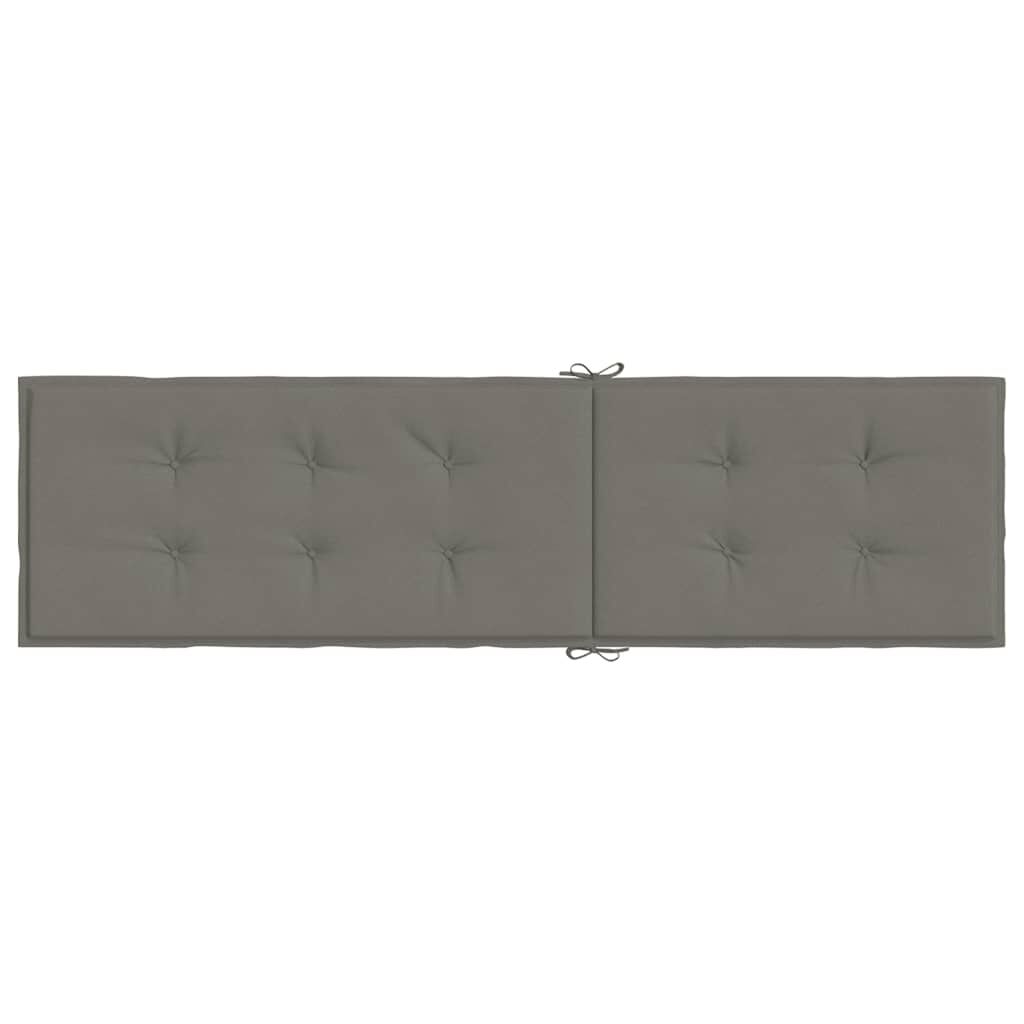 vidaXL Μαξιλάρι Σεζλόνγκ Σκούρο Γκρι (75+105) x 50 x 4 εκ. Υφασμάτινη