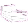 vidaXL &Kappa;&rho;&epsilon;&beta;ά&tau;&iota; Boxspring &mu;&epsilon; &Sigma;&tau;&rho;ώ&mu;&alpha; &Sigma;&kappa;&omicron;ύ&rho;&omicron; &Pi;&rho;ά&sigma;&iota;&nu;&omicron; 100x210&epsilon;&kappa;. &Beta;&epsilon;&lambda;&omicron;ύ&delta;&iota;&nu;&omicron;