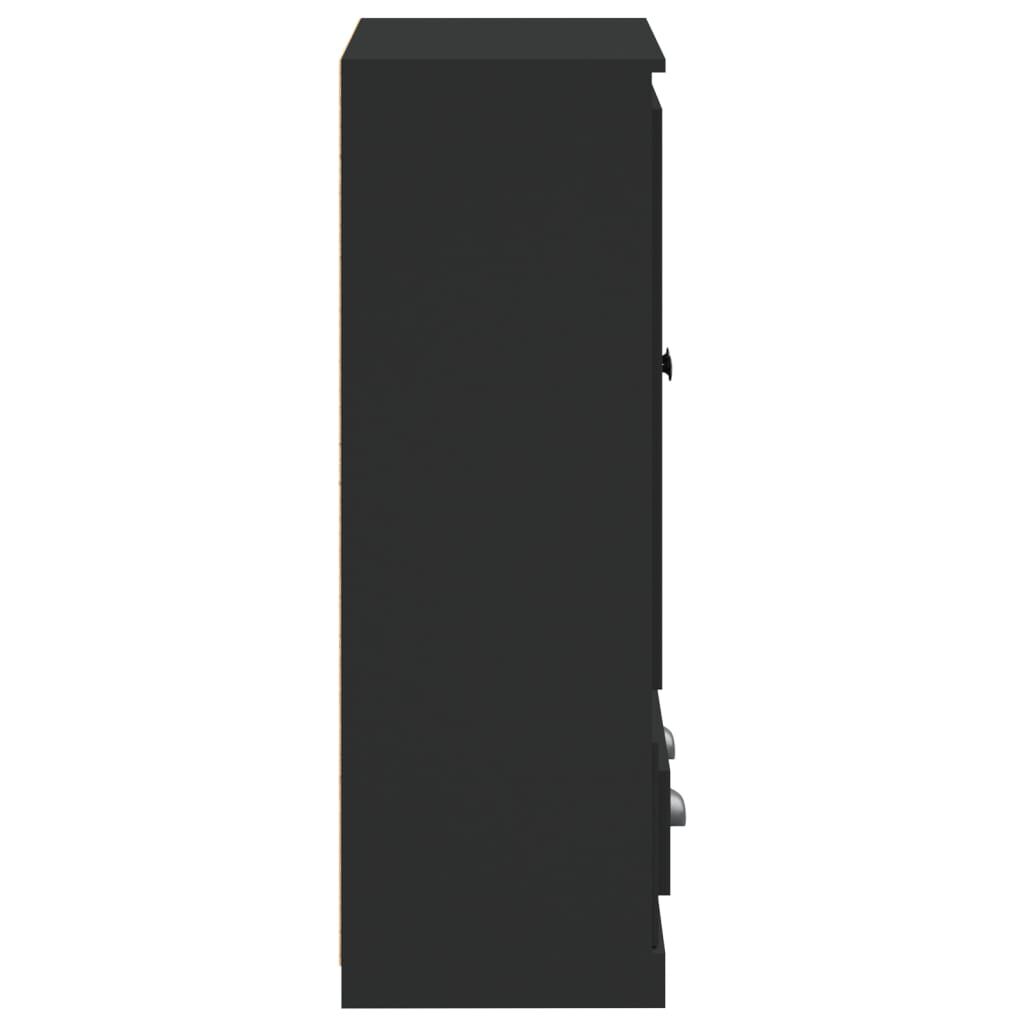 vidaXL Ντουλάπι Μαύρο 60 x 35,5 x 103,5 εκ. από Επεξεργασμένο Ξύλο