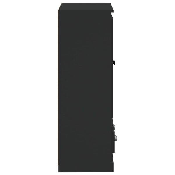 vidaXL Ντουλάπι Μαύρο 60 x 35,5 x 103,5 εκ. από Επεξεργασμένο Ξύλο