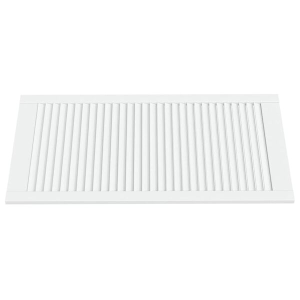 vidaXL Πορτάκι με Περσίδες Λευκό 99,3x49,4 εκ. από Μασίφ Ξύλο Πεύκου