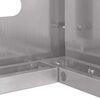 vidaXL Κάλυμμα κλιματιστικού Ασημί 110 x 50 x 105 εκ Ανοξείδωτο ατσάλι