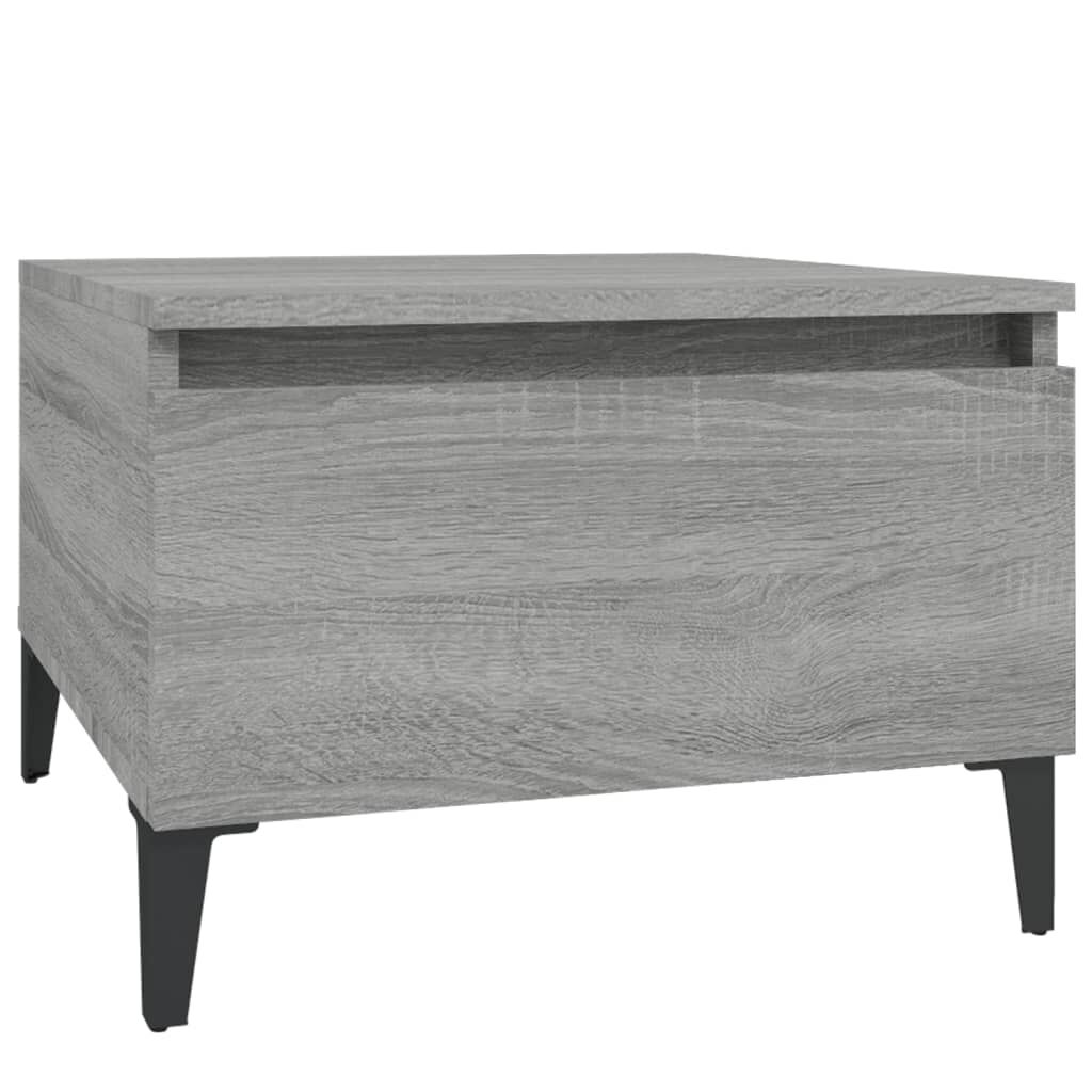 vidaXL Τραπεζάκια Σαλονιού 2 τεμ. Γκρι Sonoma 50x46x35 εκ. Επεξ. Ξύλο