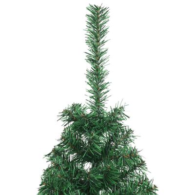 vidaXL Χριστουγεννιάτικο Δέντρο Τεχνητό Μισό Βάση Πράσινη 120 εκ. PVC