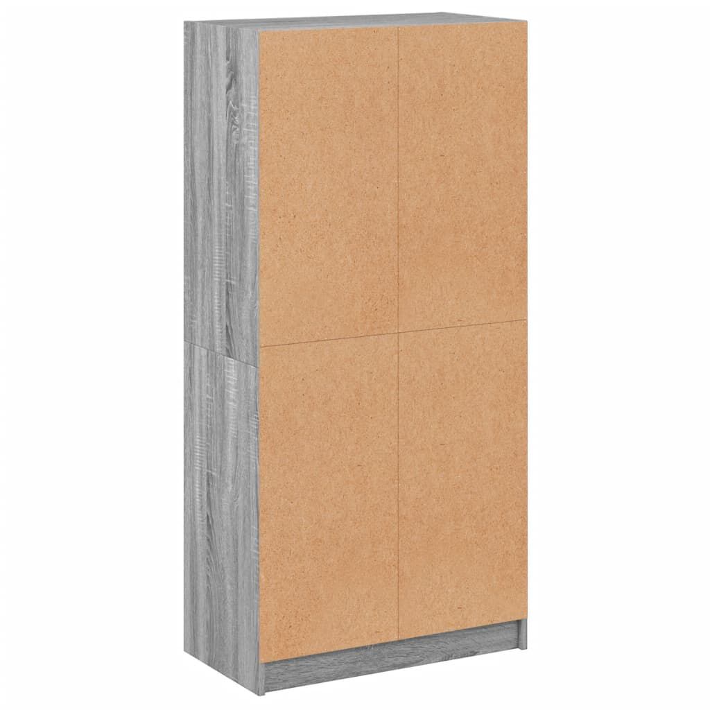 vidaXL Ντουλάπα με Πόρτες 68x37x142 εκ. Επεξεργασμένο Ξύλο