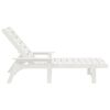 vidaXL Έπιπλα Χαλάρωσης Κήπου 2-πρόσωπο 2 pcs Λευκό 53 x 195.5 x 30cm