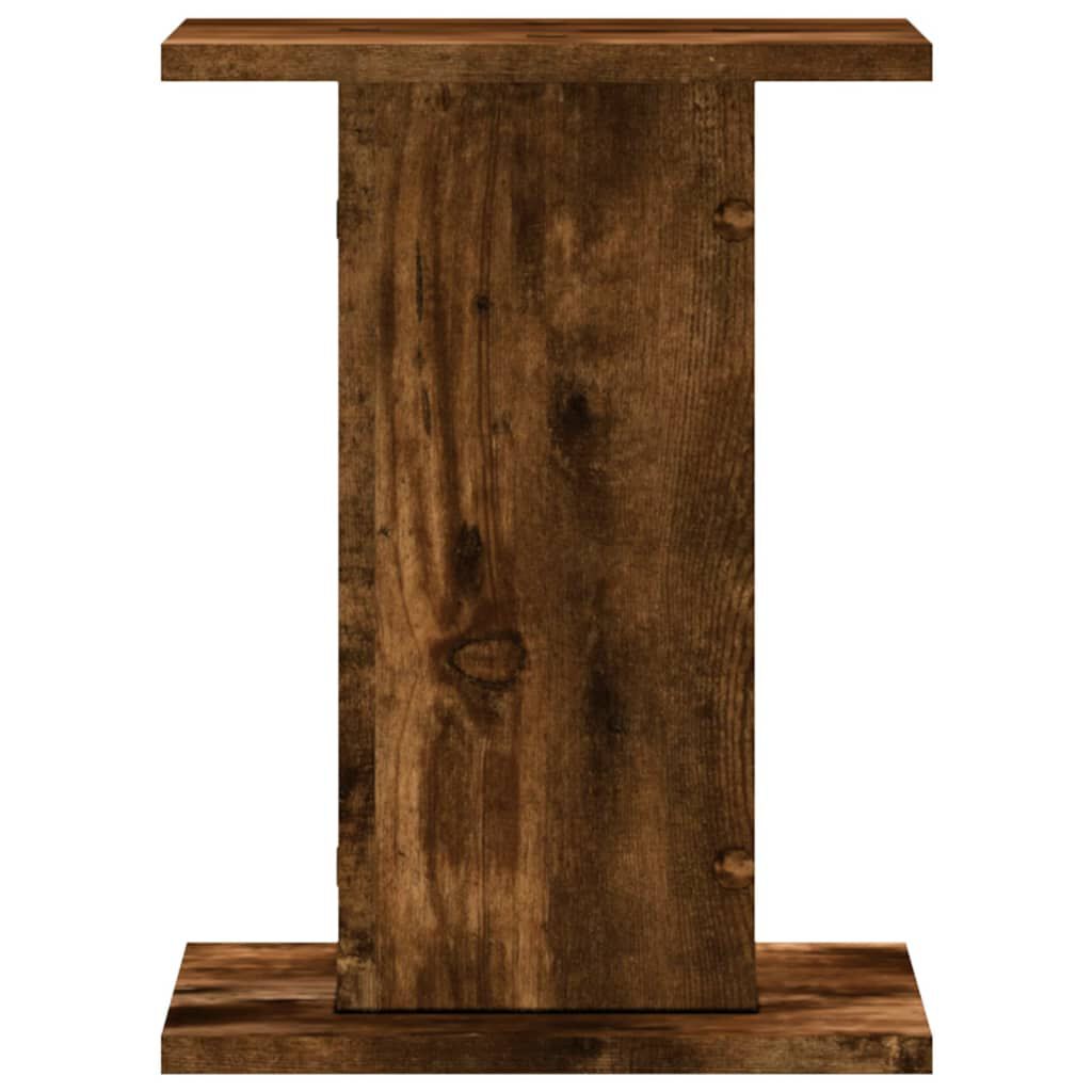 vidaXL Βάσεις Φυτών 2Τεμ. Καπνιστή Δρυς 30x30x40εκ. Επεξεργασμένο Ξύλο