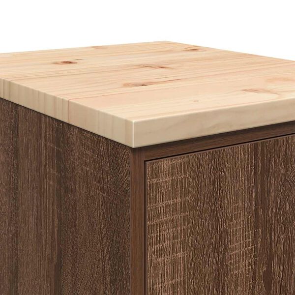 vidaXL ντουλάπι αποθήκευσης γκαράζ 40x51x85 εκ μασίφ ξύλο πεύκο