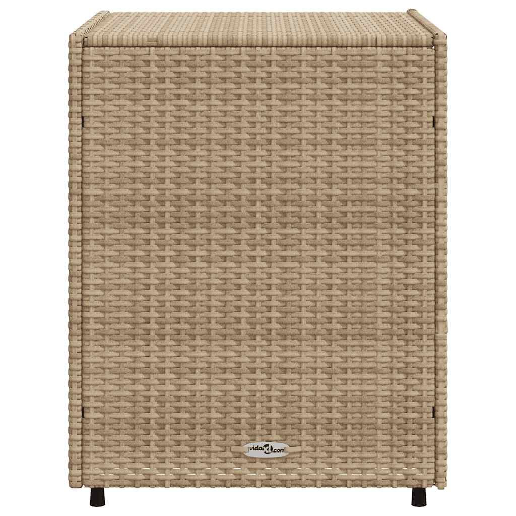 vidaXL Ντουλάπι Αποθήκευσης Κήπου Beige 55x59x69 εκ. Συνθετικό Ρατάν