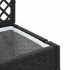 vidaXL Γλάστρα Μαύρο 35 x 30 x 135 εκ. Μέταλλο