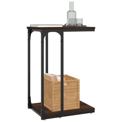 vidaXL Βοηθητικό Τραπέζι Καφέ Δρυς 40 x 30 x 60 εκ. Επεξεργασμένο Ξύλο