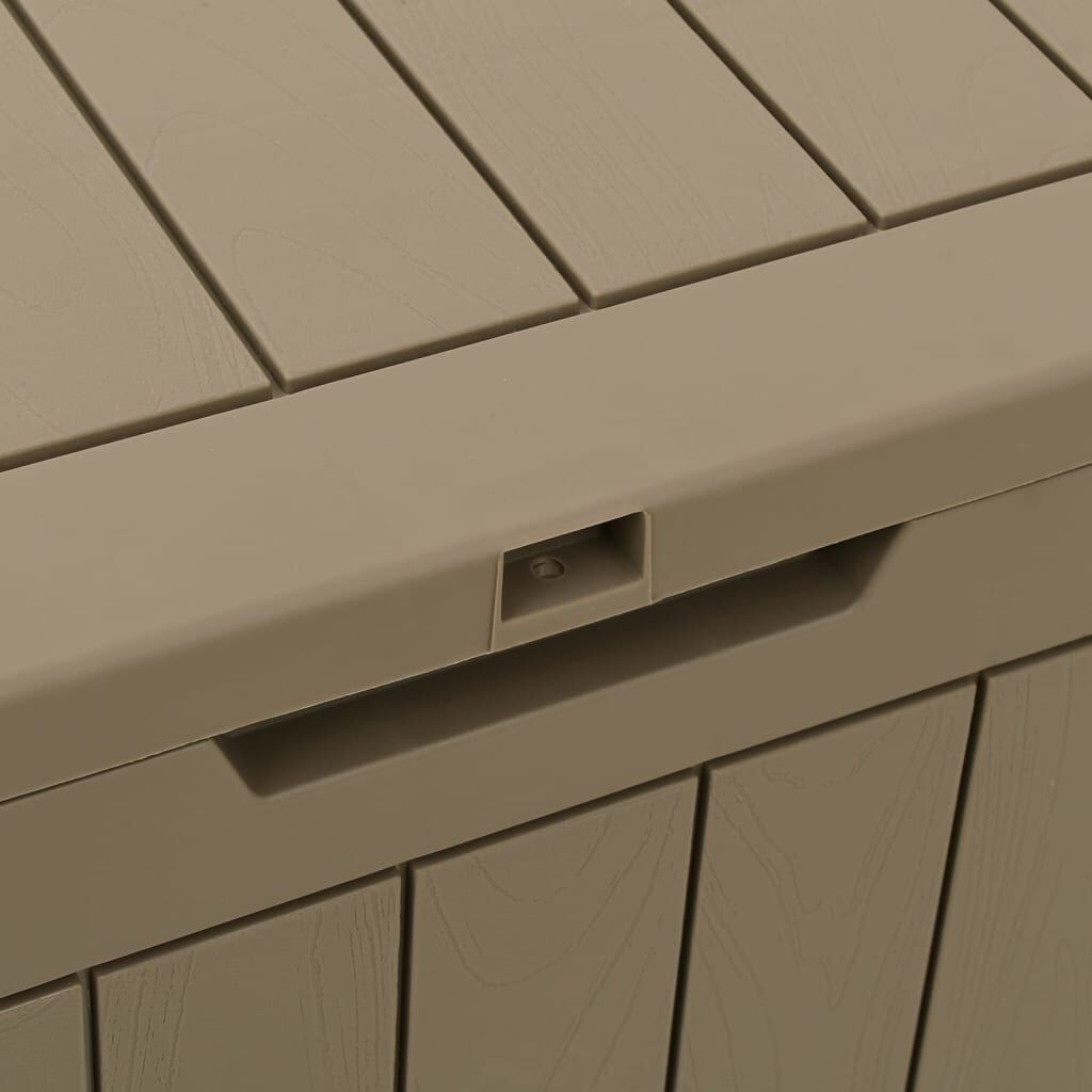 vidaXL Μπαούλο Αποθήκευσης Κήπου Γκρι 55,5x43x53 εκ. Πολυπροπυλένιο