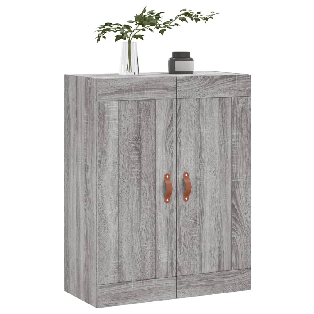vidaXL Ντουλάπι Επιτοίχιο Γκρι Sonoma 69,5 x 34 x 90 εκ. Επεξεργ. Ξύλο