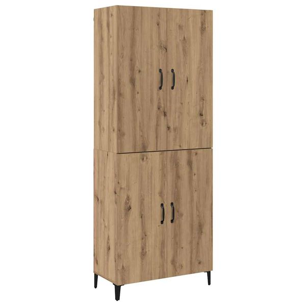 vidaXL Highboard 2 pcs Artisan Oak &Epsilon;&pi;&epsilon;&xi;&epsilon;&rho;&gamma;&alpha;&sigma;&mu;έ&nu;&omicron; &xi;ύ&lambda;&omicron;
