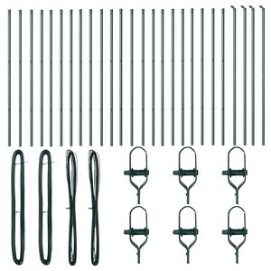 vidaXL &Sigma;&tau;ύ&lambda;&omicron;&sigmaf; &Pi;&epsilon;&rho;&iota;&phi;&rho;ά&xi;&epsilon;&omega;&nu; 26 pcs &Pi;&rho;ά&sigma;&iota;&nu;&omicron; 3,2 x 3,2 x 190 &epsilon;&kappa;