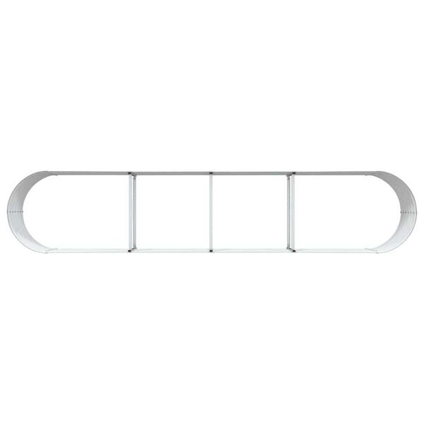 vidaXL Υπερυψωμένη Ζαρντινιέρα Πράσινο 400 x 80 x 44 cm Ατσάλι