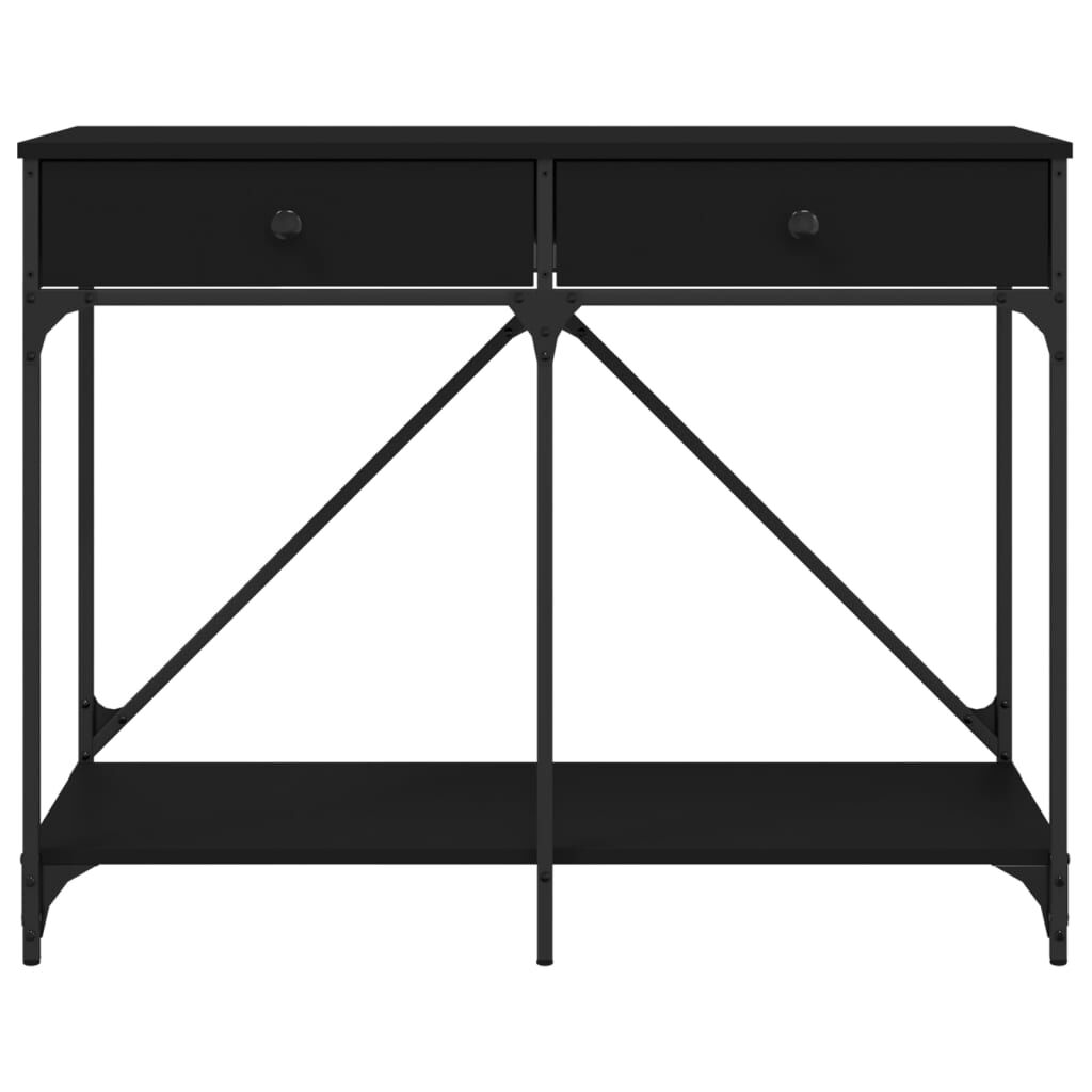 vidaXL Τραπέζι Κονσόλα Μαύρο 100 x 39 x 78,5 εκ. από Επεξεργ. Ξύλο