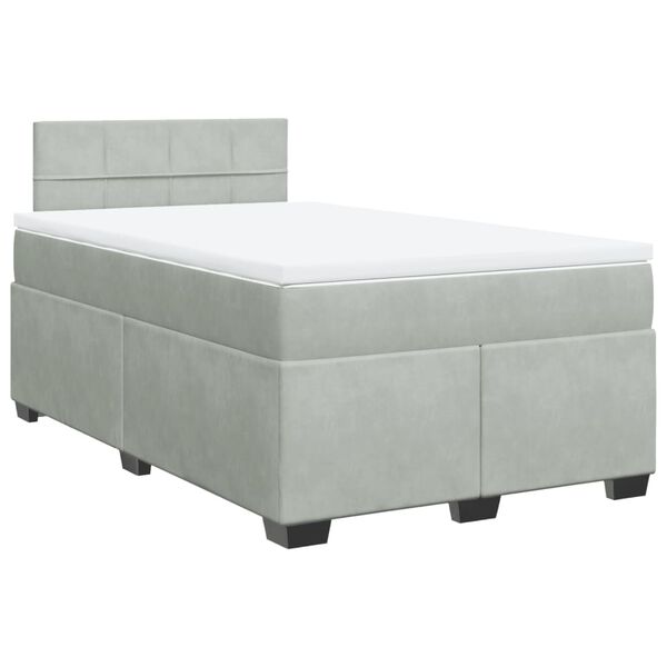 vidaXL &Kappa;&rho;&epsilon;&beta;ά&tau;&iota; Boxspring &mu;&epsilon; &Sigma;&tau;&rho;ώ&mu;&alpha; &Alpha;&nu;&omicron;&iota;&chi;&tau;ό &Gamma;&kappa;&rho;&iota; 120x200 &epsilon;&kappa;. &Beta;&epsilon;&lambda;&omicron;ύ&delta;&iota;&nu;&omicron;