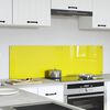 vidaXL Πίσω Πάνελ Κουζίνας 2 pcs Κίτρινο 70 x 40 cm σκληρυμένο γυαλί